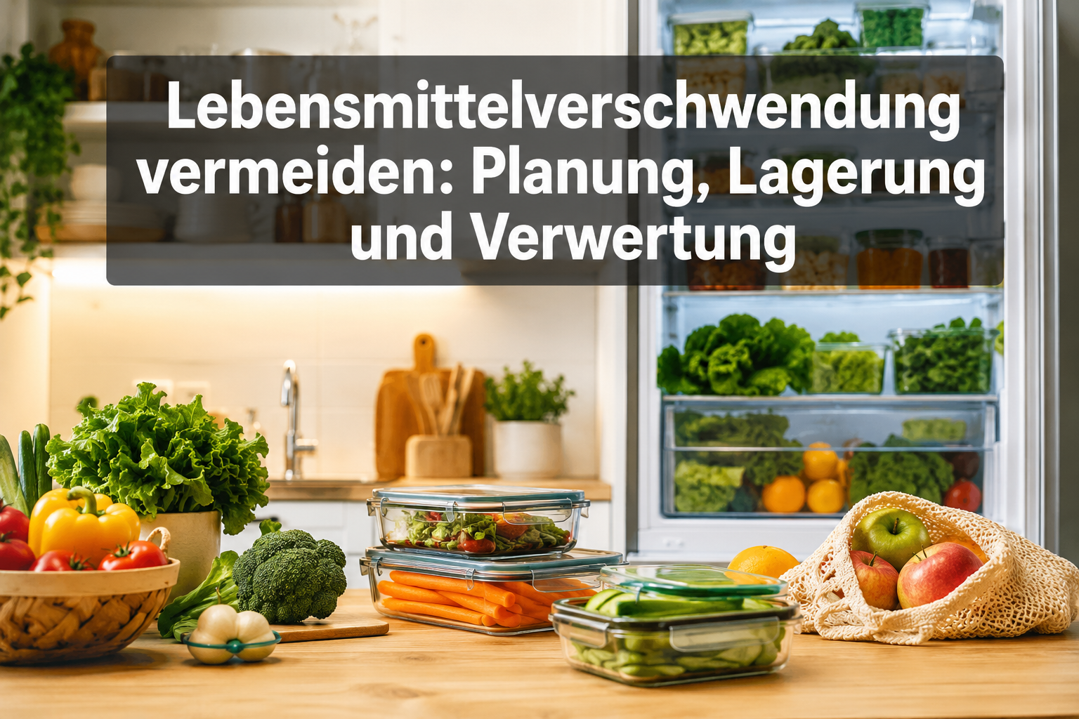 Lebensmittelverschwendung vermeiden: Tipps für Planung, Lagerung und Verwertung