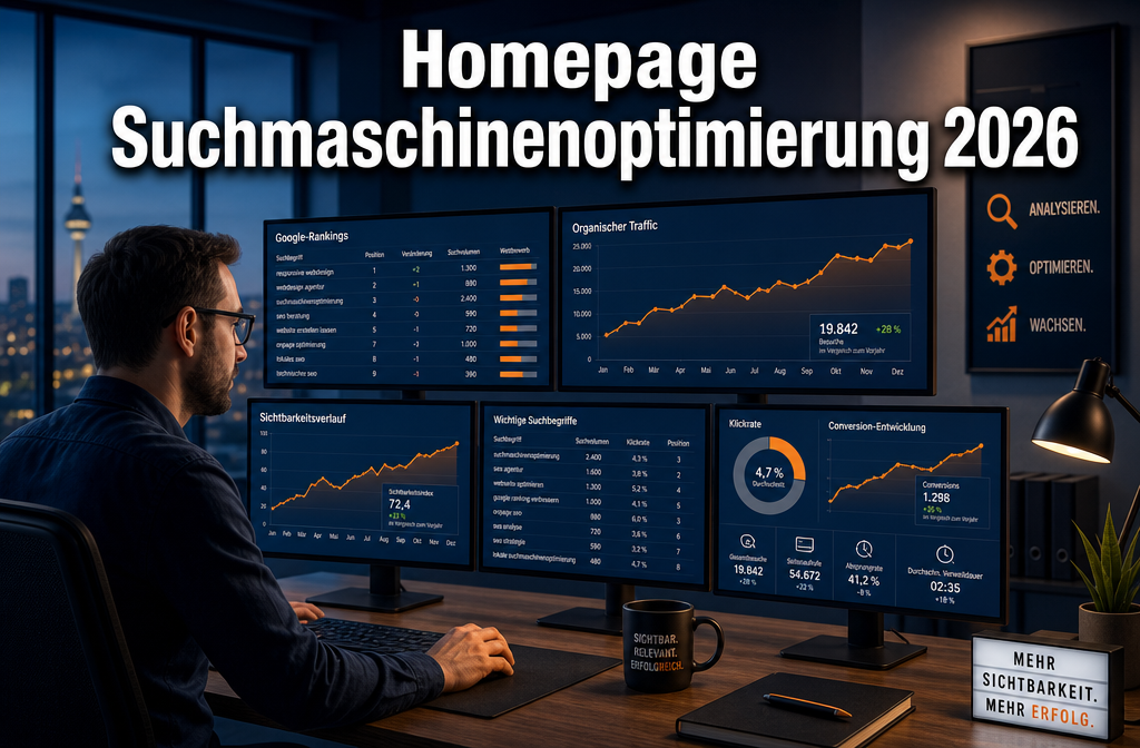 Homepage Suchmaschinenoptimierung 2026: Was wirklich funktioniert