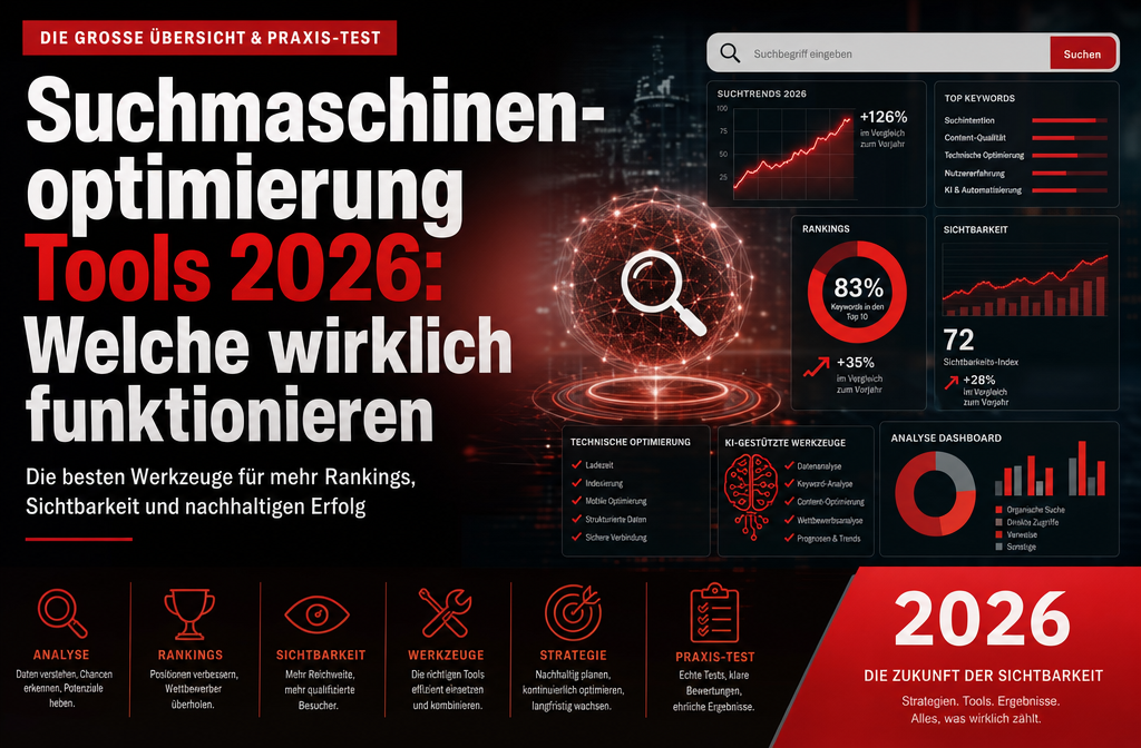 Suchmaschinenoptimierung Tools 2026: Welche wirklich funktionieren