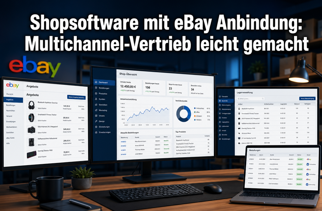 Shopsoftware mit eBay Anbindung: Multichannel-Vertrieb leicht gemacht