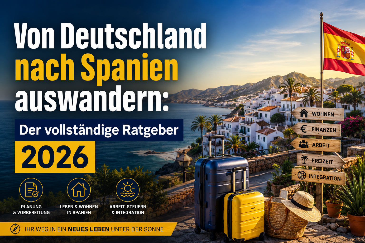 Von Deutschland nach Spanien auswandern: Der vollständige Ratgeber 2026