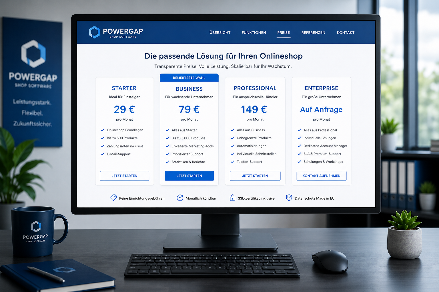 Shopsoftware Preise: Was kostet das Shopsystem POWERGAP wirklich?