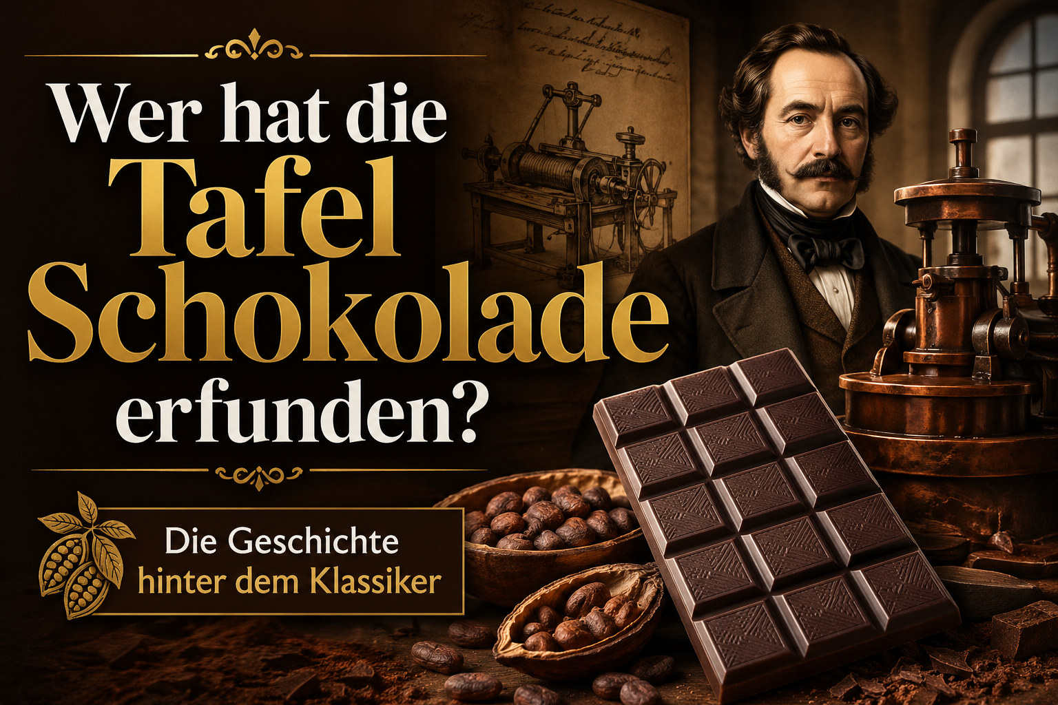 Wer hat die Tafel Schokolade erfunden? Die Geschichte hinter dem Klassiker