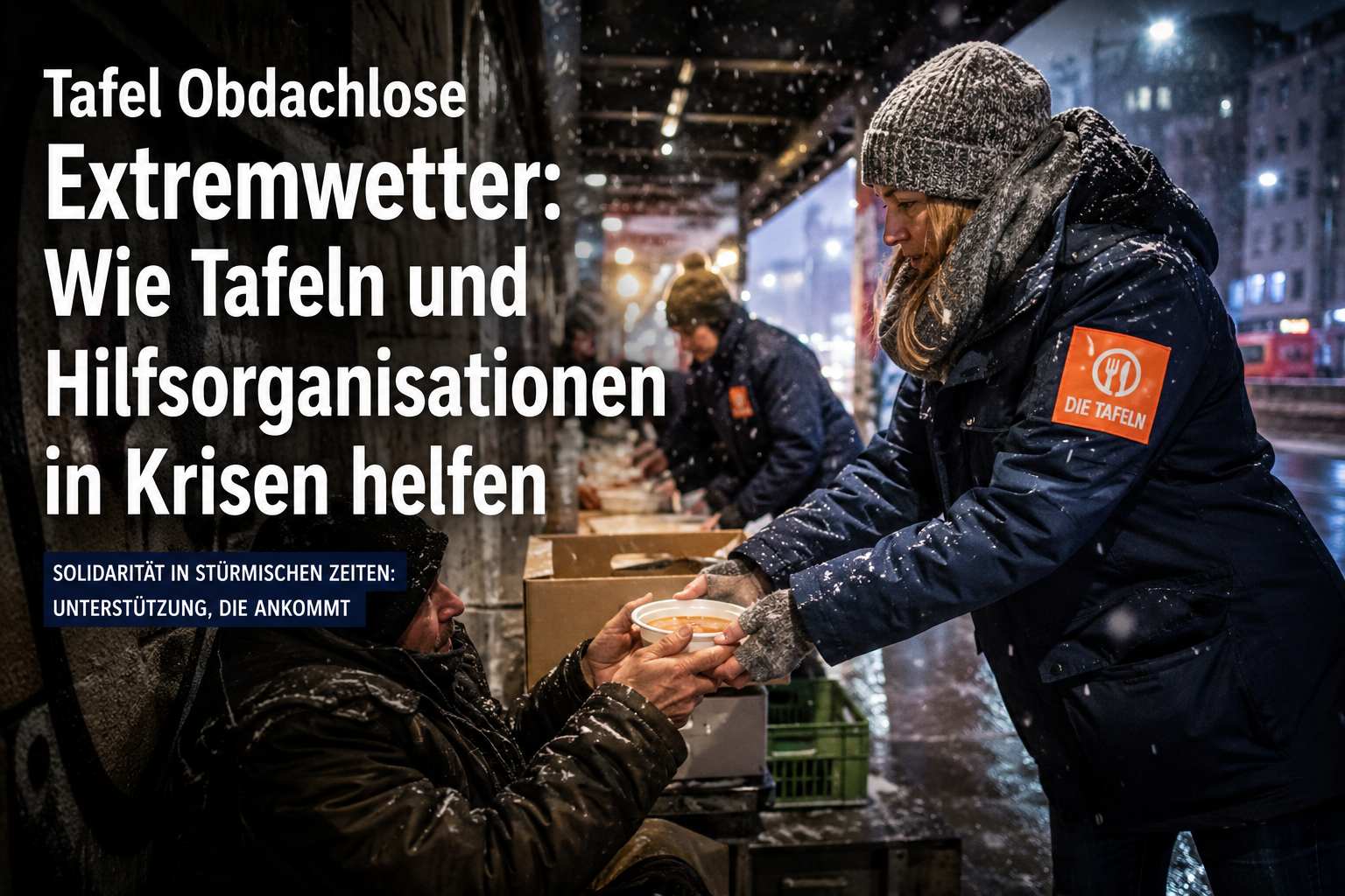 Tafel Obdachlose Extremwetter: Wie Tafeln und Hilfsorganisationen in Krisen helfen
