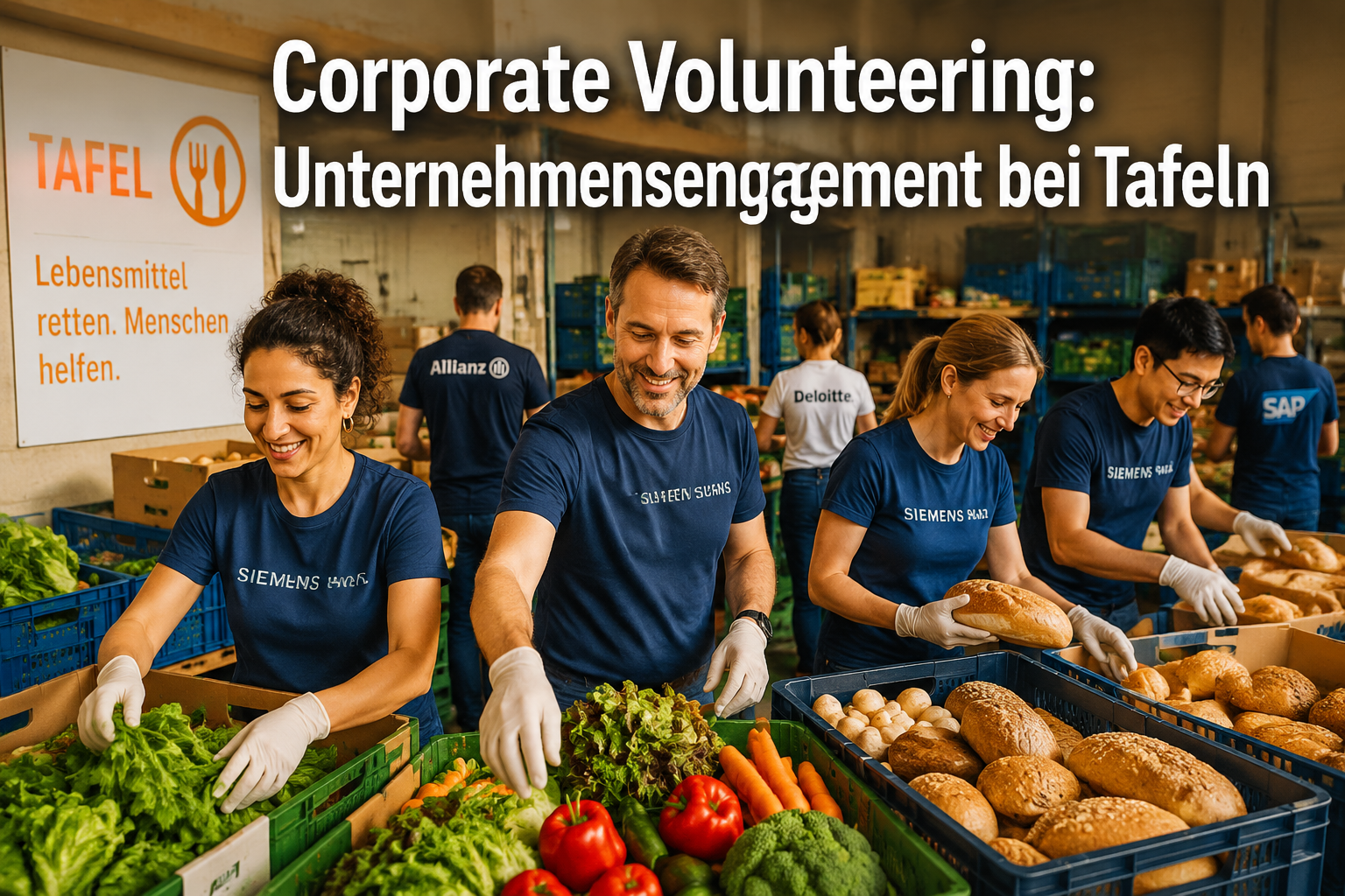 Corporate Volunteering: Unternehmensengagement bei Tafeln