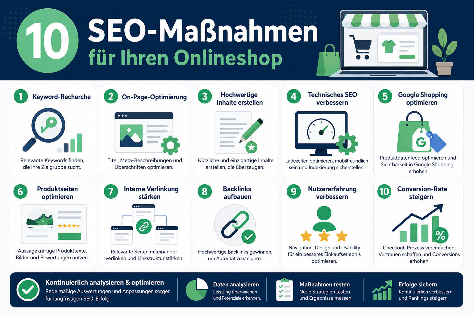 Wie erkenne ich, ob mein Shop Google-freundlich ist?