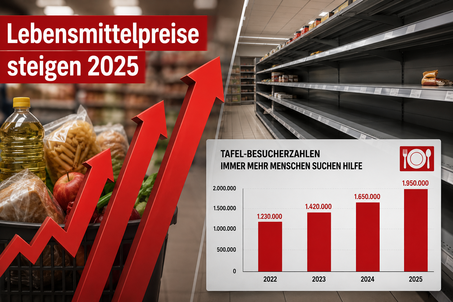 Warum steigt die Tafel-Nachfrage 2025 so stark?