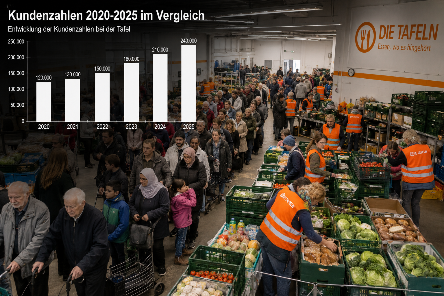 Wo können Geflüchtete in Deutschland zur Tafel?