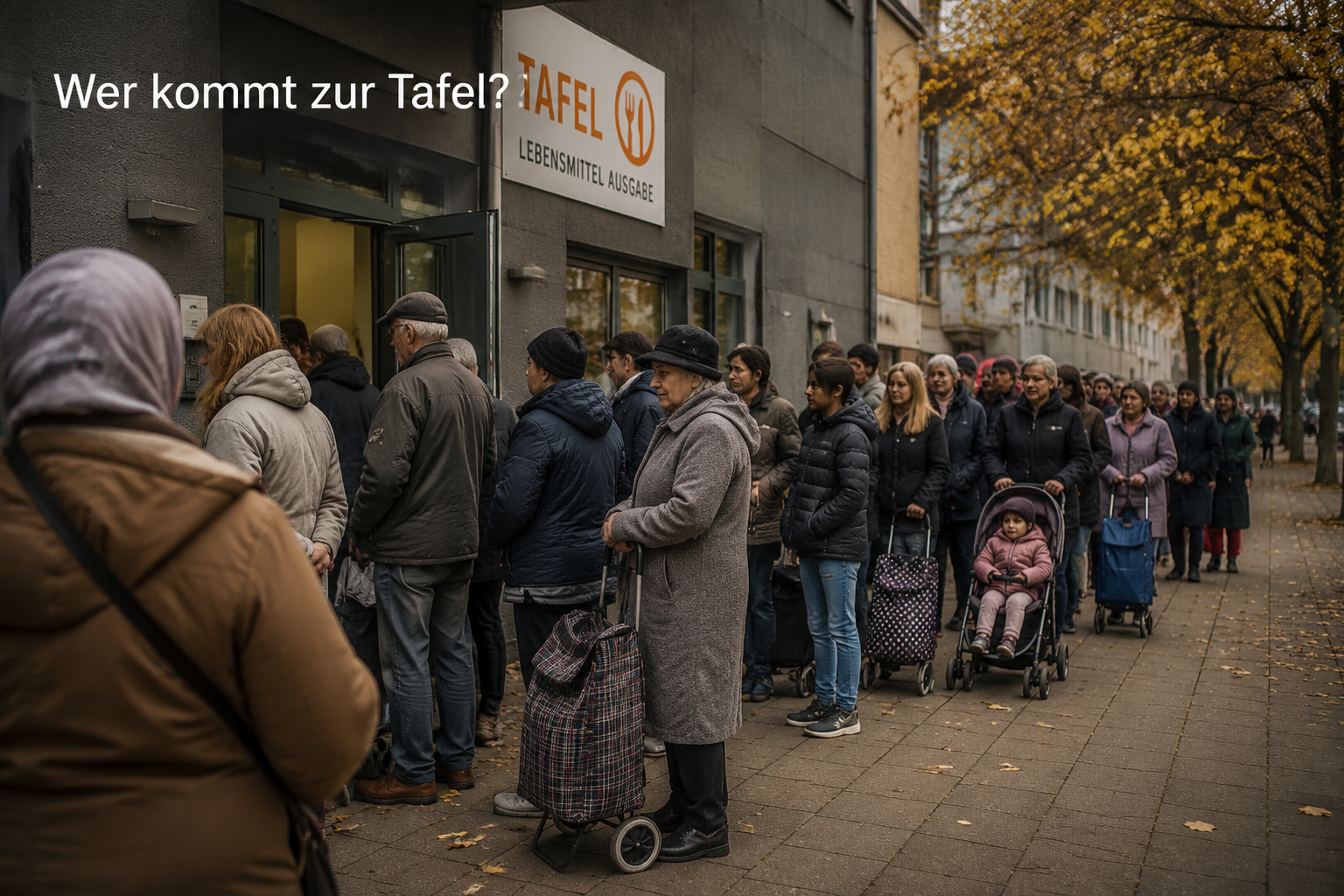 Wer kommt zur Tafel und welche Gruppen sind neu hinzugekommen?