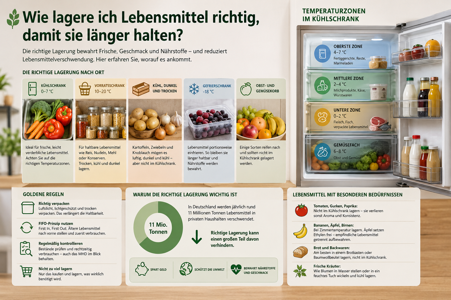 Was tun mit Resten und übrig gebliebenen Lebensmitteln?