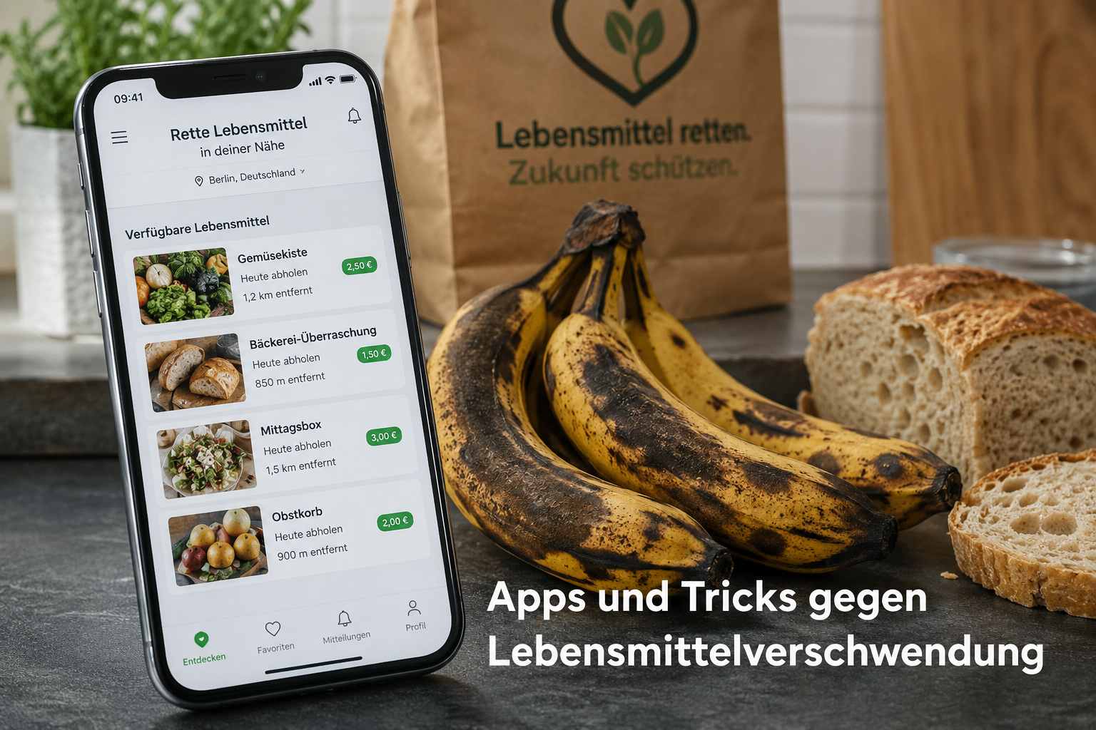 Welche Apps helfen beim Reduzieren von Lebensmittelverschwendung?
