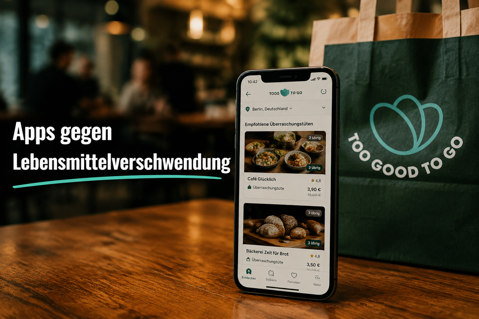 Apps gegen Lebensmittelverschwendung: Too Good To Go und mehr