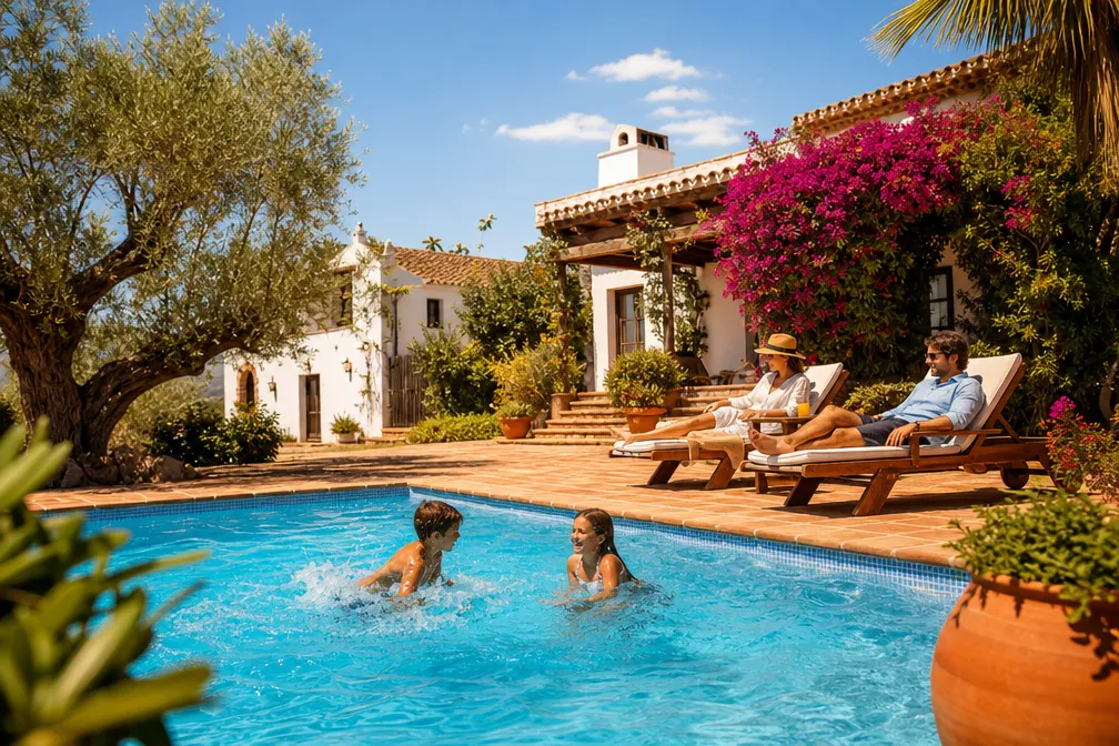 Spanien Ferienhaus mit Pool und Garten für Familien
