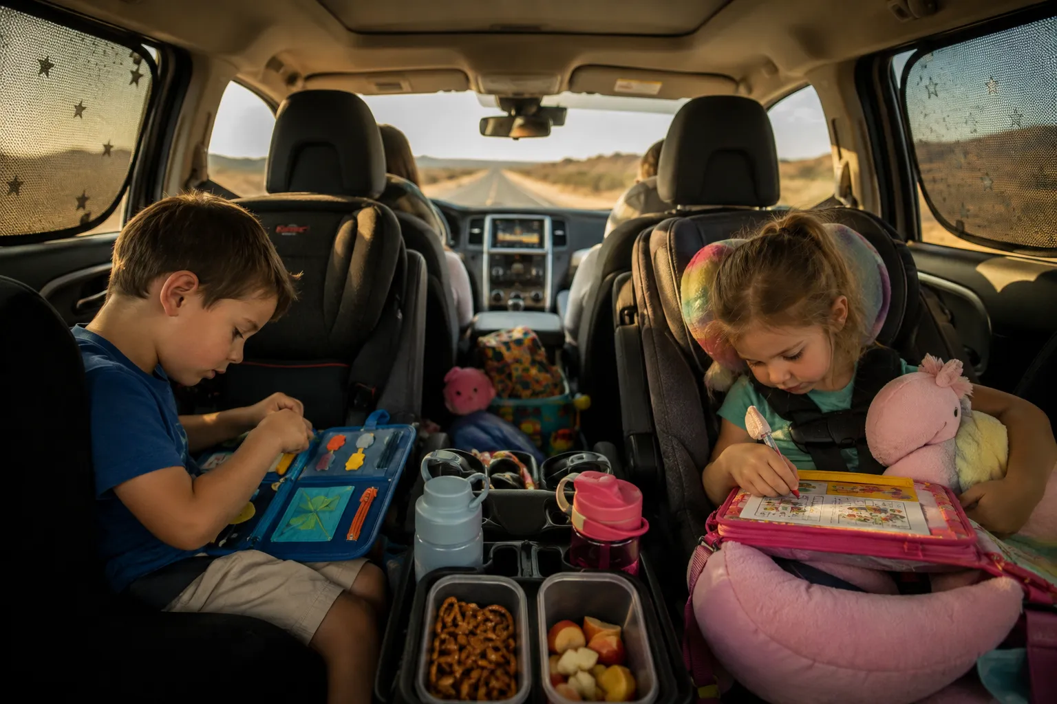 Was sollte ich im Auto für Kinder mitnehmen?