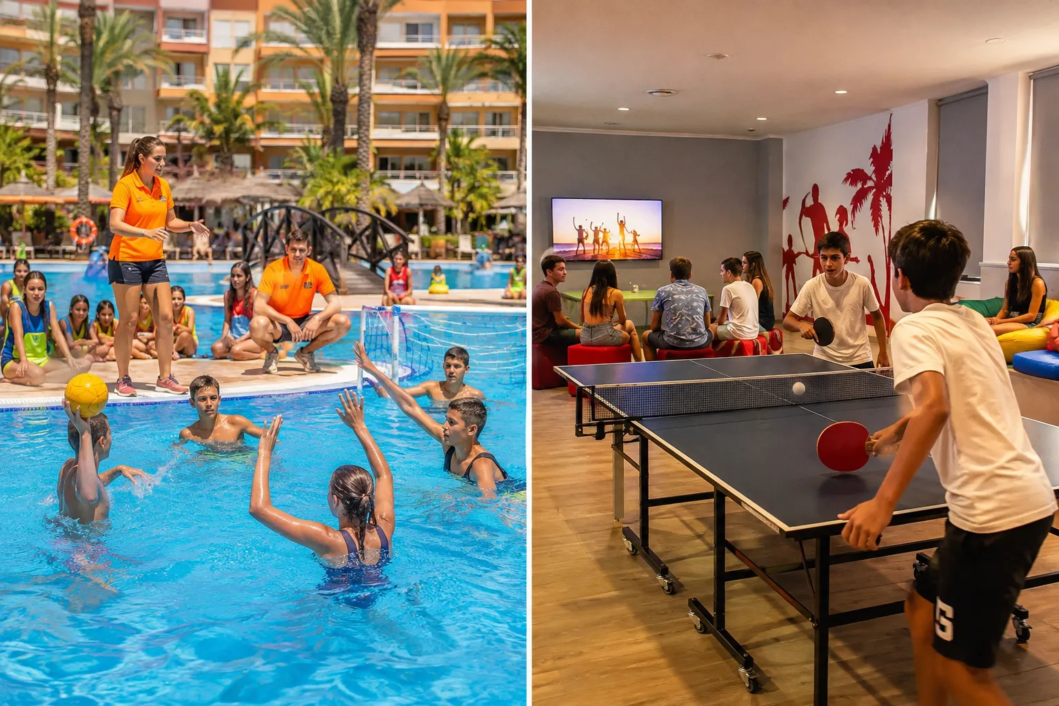 Welche Animationsprogramme bieten spanische Resorts für Jugendliche?