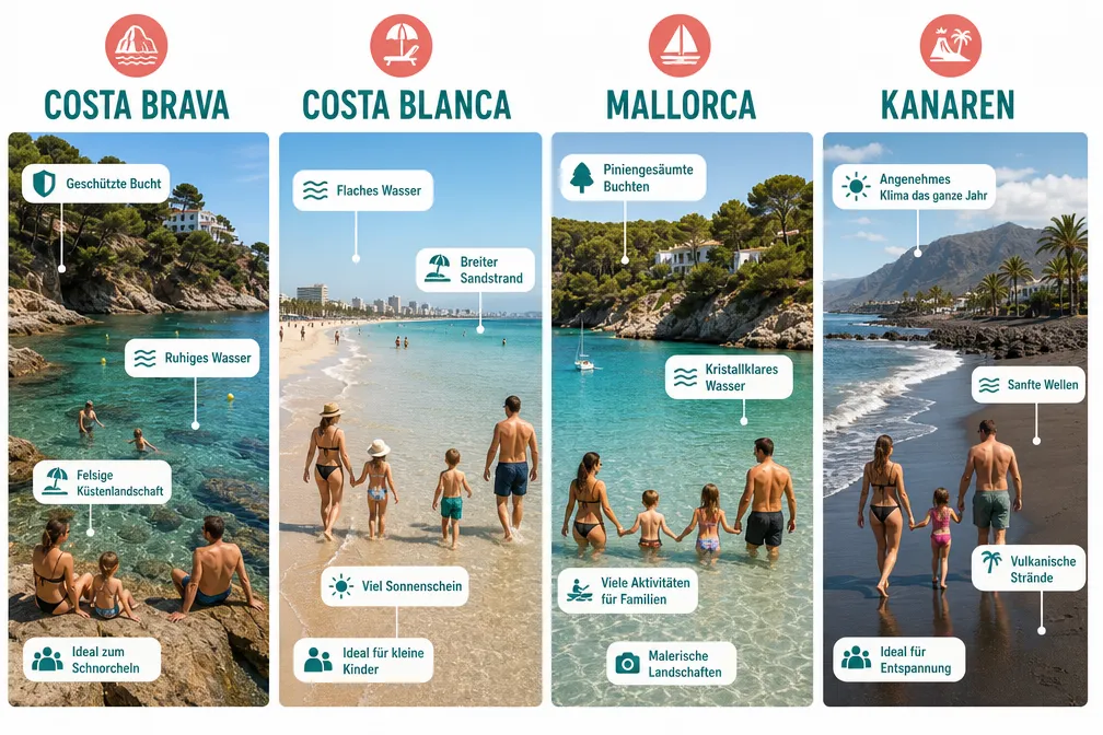 Wo ist es in Spanien am schönsten mit Kindern? Die besten Strände für Familien