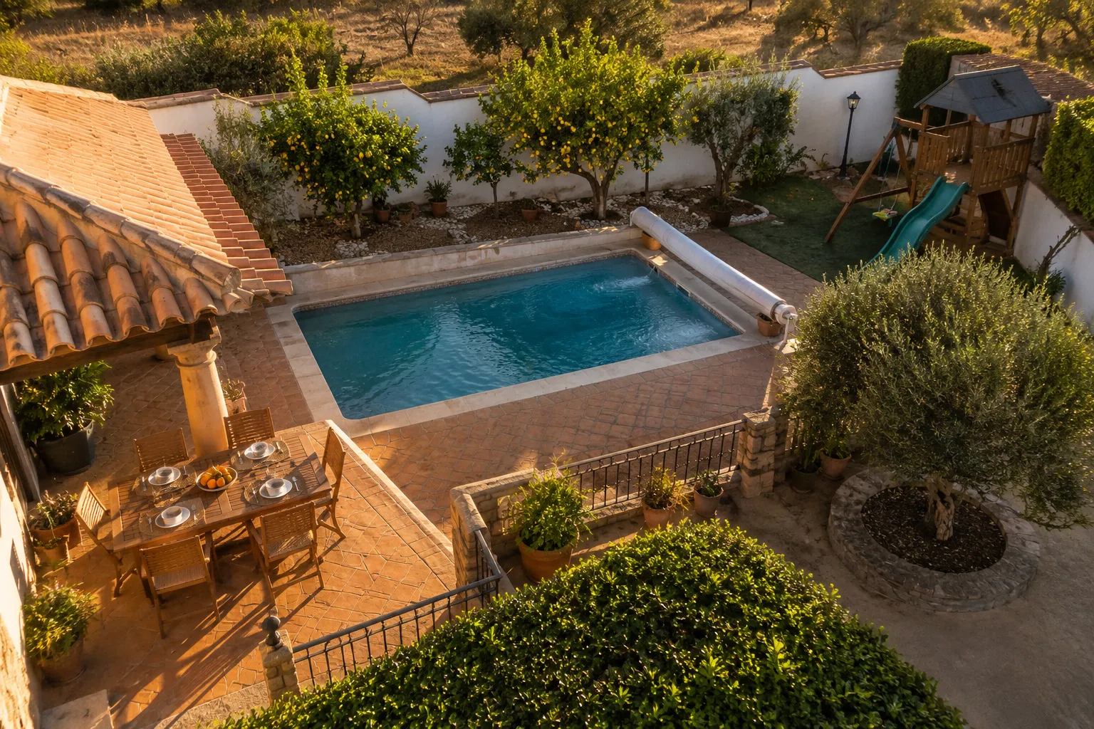 Ferienhaus Spanien Pool Garten: Wie groß sollte der Garten sein?