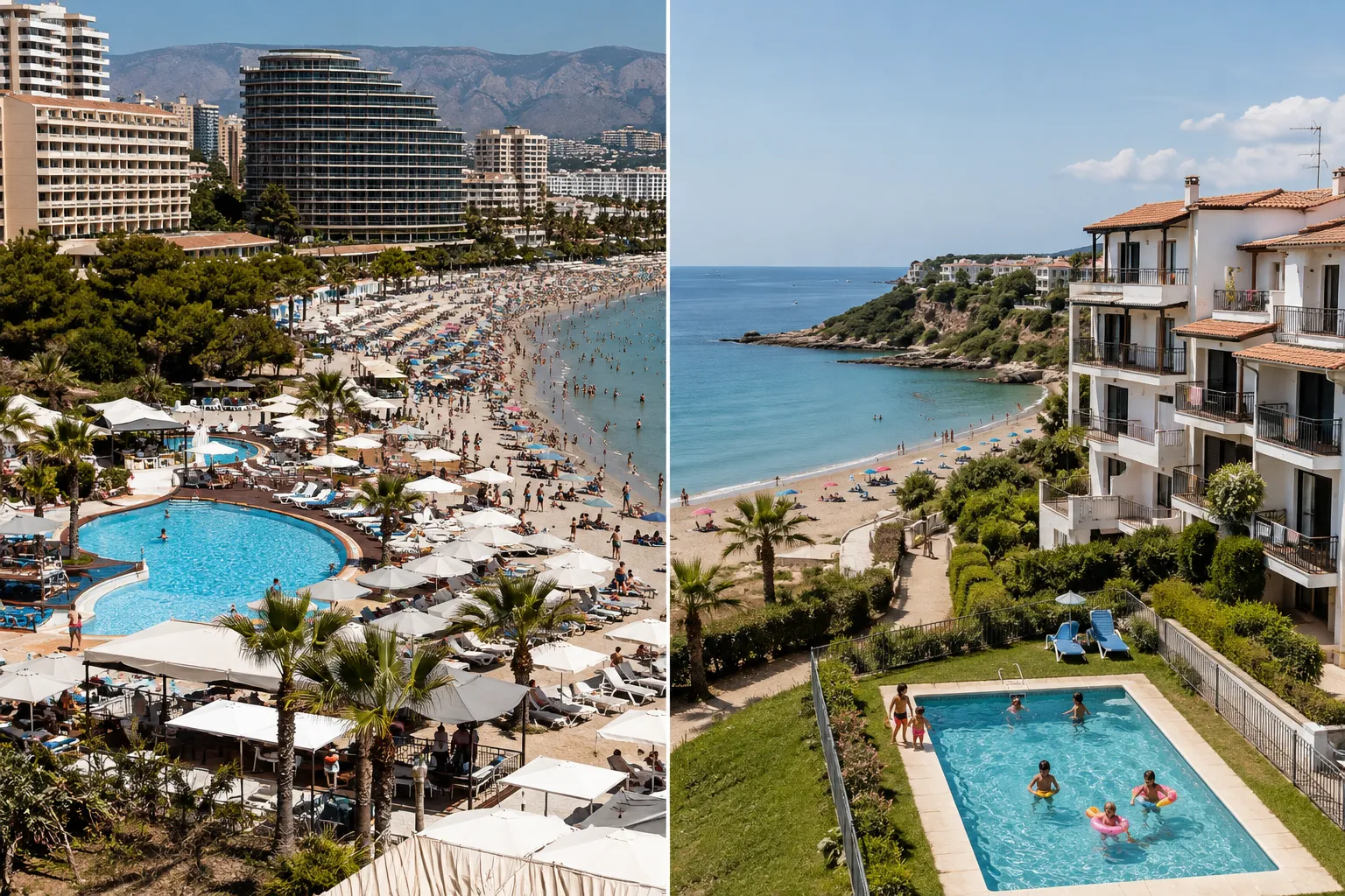 Wie viel kostet ein kinderfreundliches Strandhotel in Spanien?