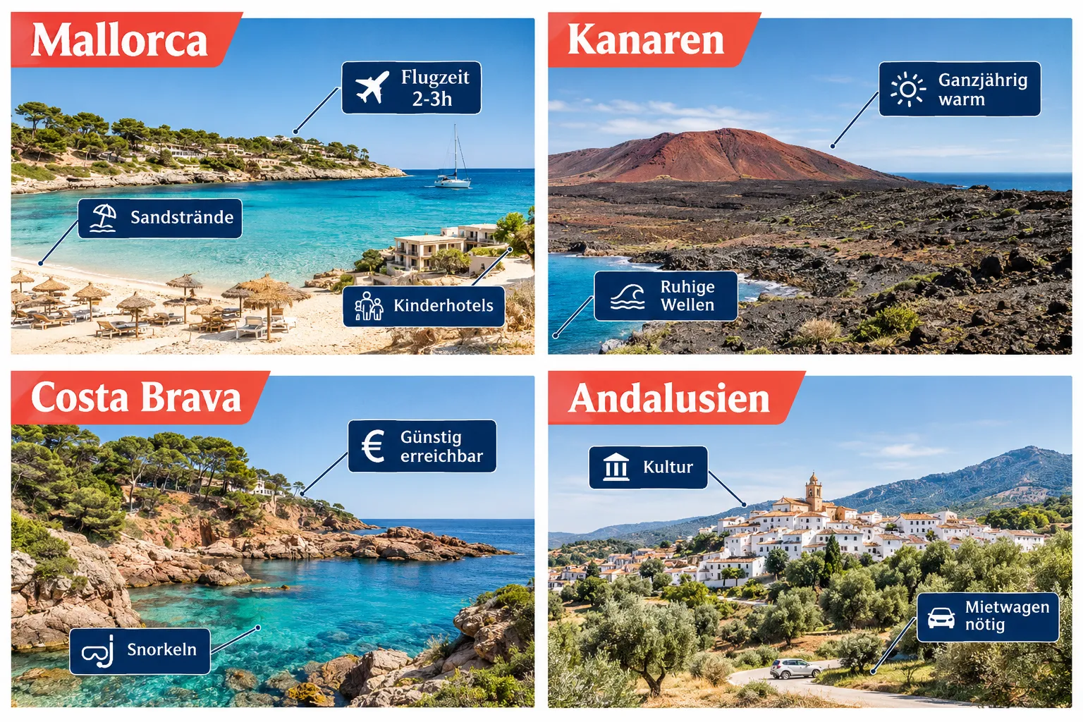 Wo ist Urlaub mit Kindern am schönsten? Spanien als Familienziel
