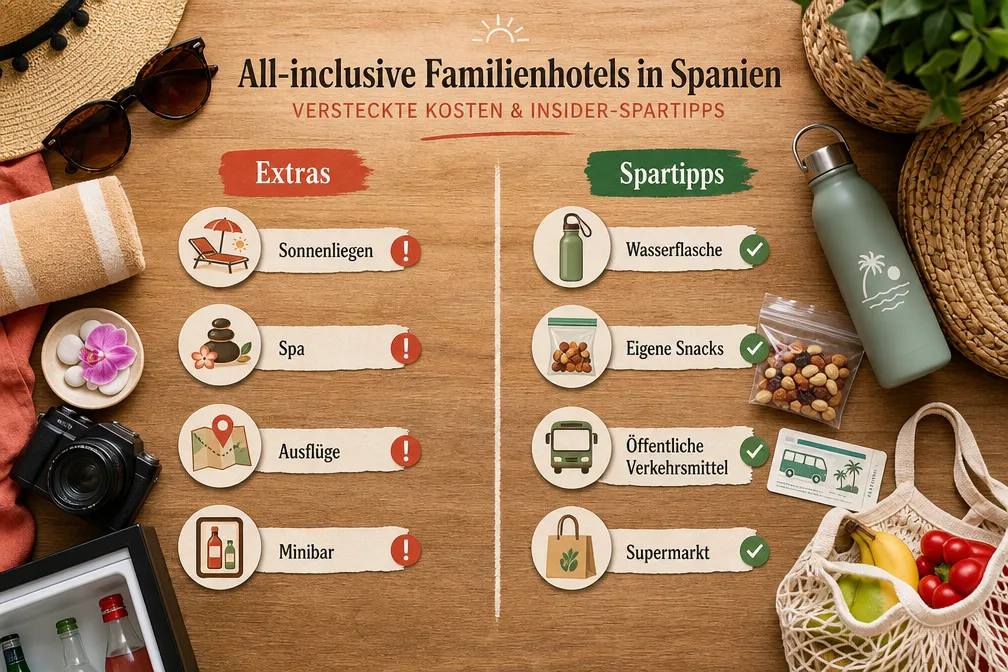 Versteckte Kosten bei All-Inclusive-Familienhotels in Spanien
